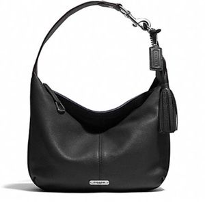 Coach Hobo F23960 "Rare" Avery Small Black Leather Shoulder Bag